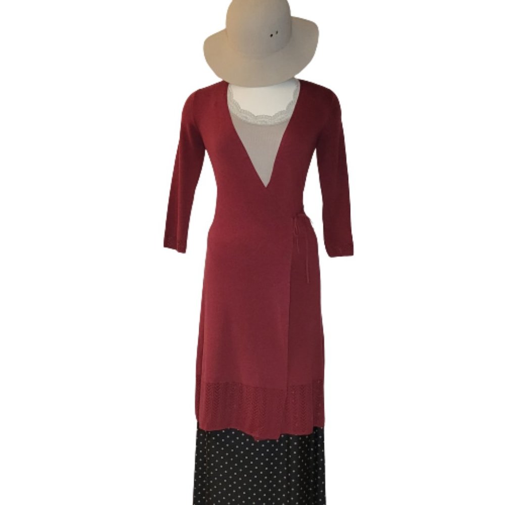 Banana Republic Womens Midi-Length Wrap Cardigan, Women's Size S - Picture 2 of 12